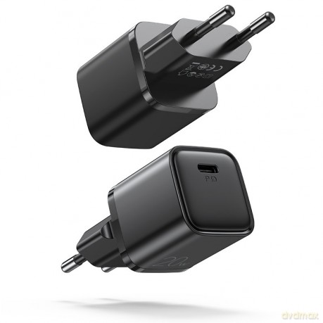 Joyroom szybka ładowarka sieciowa USB Typ C 20W PD QC3.0 czarny (L-P202)