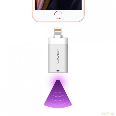Mini mobilny sterylizator lampa UV UVC do telefonu ze złączem Lightning OTG biały