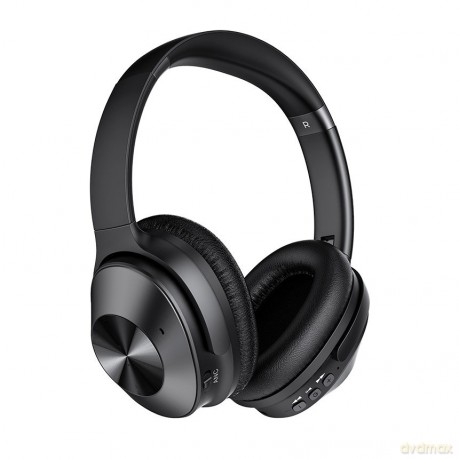Remax bezprzewodowe słuchawki Bluetooth 5.0 ANC (Active Noise Cancelling) EDR z mikrofonem czarny (RB-600HB)