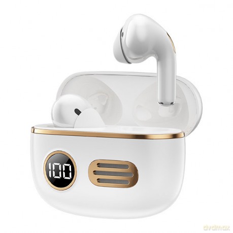 Remax dokanałowe słuchawki bezprzewodowe, Retro True TWS Music Earbuds, biały (TWS-39)