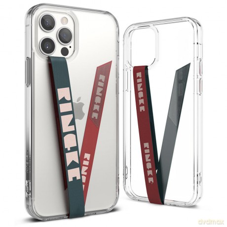 Ringke Band Strap samoprzylepny pasek uchwyt do telefonu na etui ciemnozielony (ST54372RS)