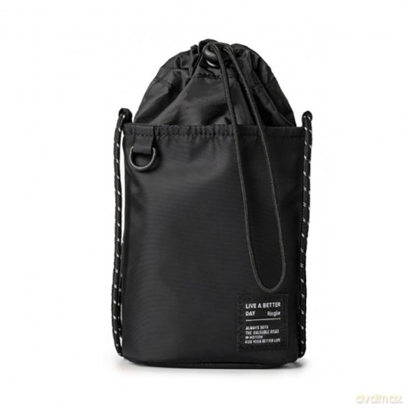 Ringke Mini Pouch torba pokrowiec etui Cross Bag na słuchawki drobiazgi czarny (BG08461RS)