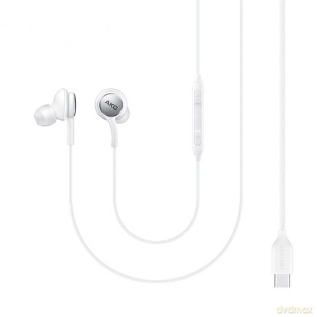 Samsung AKG przewodowe słuchawki dokanałowe USB Typ C, biały (EO-IC100BWEGEU)