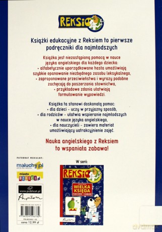 Reksio Uczy I Bawi Język Angielski Poznajemy Słówka - Jacek Lang [KSIĄŻKA]