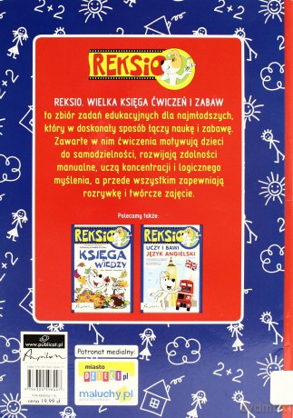 Reksio Wielka Księga Ćwiczeń I Zabaw - Joanna Babula [KSIĄŻKA]