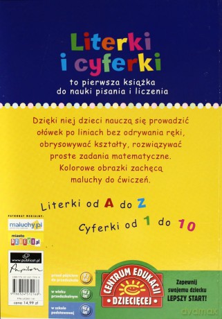 Literki I Cyferki Moje Pierwsze Ćwiczenia [KSIĄŻKA]