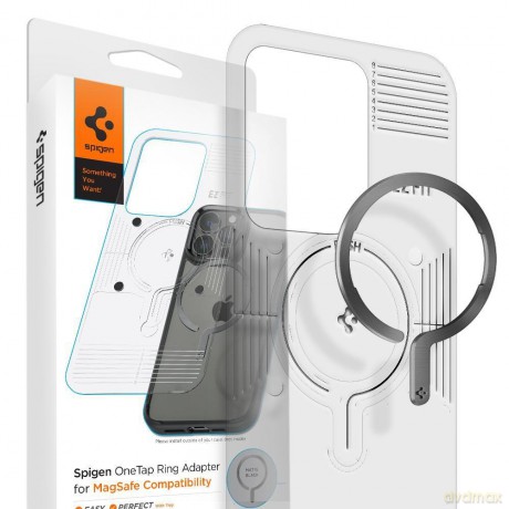 Spigen Onetap Magnetic Magsafe Ring Adapter Matte Black