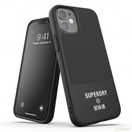 SuperDry Moulded Canvas iPhone 12 mini Case czarny/black 42584