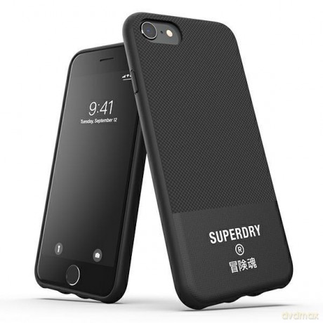 SuperDry Moulded Canvas iPhone 6/6s/7/8/ SE 2020 Case czarny/black 41539