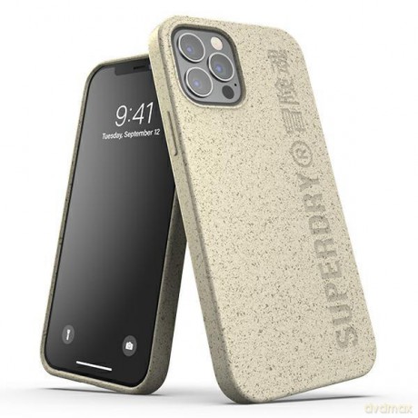 SuperDry Snap iPhone 12/12 Pro Compostab le Case piaskowy/sand 42624