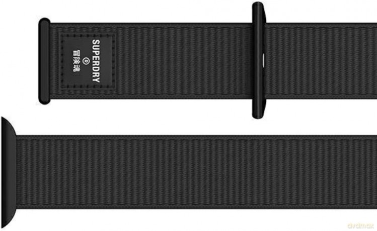 SuperDry Watchband Apple Watch 38/40/41 mm Nylon Weave czarny/black 41673