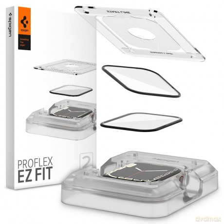 Szkło Hybrydowe Spigen Proflex "Ez Fit" 2-Pack Apple Watch 7 (45 Mm)