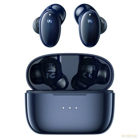 Ugreen dokanałowe słuchawki bezprzewodowe TWS Bluetooth 5.0 wodoodporne IPX5 aptX niebieski (WS108 50648)