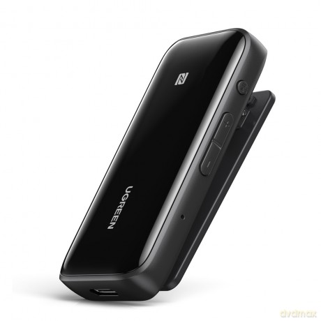 Ugreen odbiornik dźwięku Bluetooth 5.0 aptX HD DAC SBC 3,5mm mini jack do słuchawek karta dźwiękowa czarny (CM402 80895)