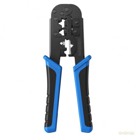 Ugreen zaciskarka wtyczek wtyków kabli przewodów internetowych Ethernet RJ45 8P8C RJ11 6P2C niebieski (20102)