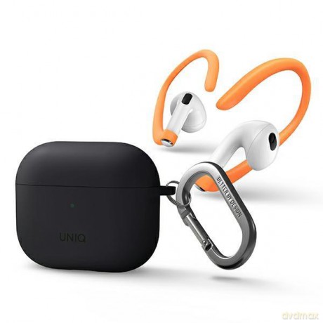UNIQ etui Nexo AirPods 3 gen + Ear Hooks Silicone szary/grey