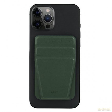 UNIQ Lyft magnetyczny stojak na telefon snap-on stand and card holder zielony/green
