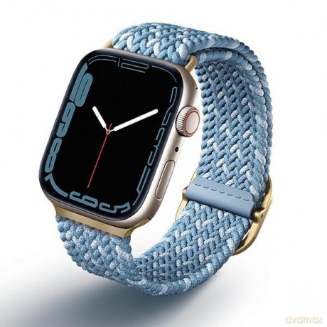 UNIQ pasek Aspen Apple Watch 40/38/41mm Braided DE modry/cerulean blue