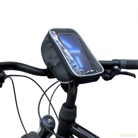 Wozinsky torba rowerowa na kierownicę etui na rower na telefon do 6,5 cala 0,9l czarny (WBB4BK)
