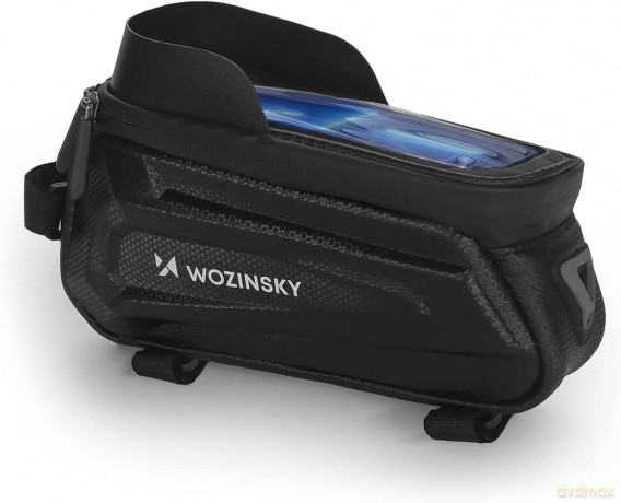 Wozinsky torba rowerowa na ramę z etui na telefon 1,7 l czarna (WBB28BK)