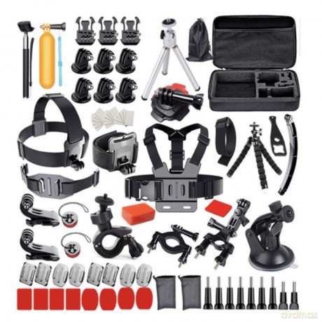 Zestaw uniwersalnych akcesoriów 118w1 do kamer sportowych GoPro, DJI, Insta360, SJCam, Eken (GoPro 118 in 1 set)