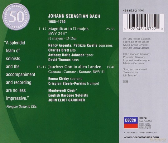 50 Philips: Bach: Magnificat [CD]