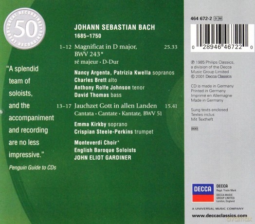 50 Philips: Bach: Magnificat [CD]