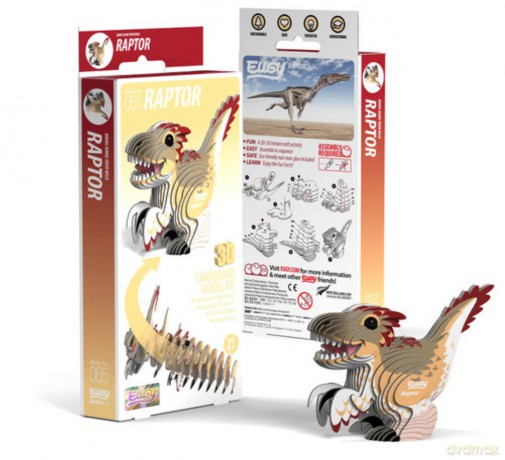 Dinozaur Raptor Eugy Eko Układanka 3D
