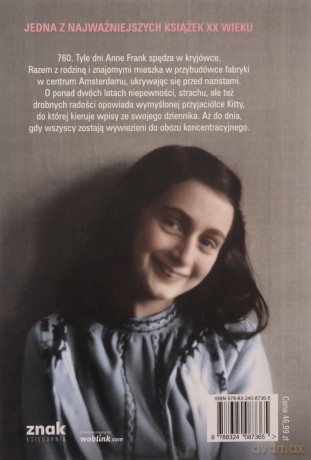 Dziennik Anne Frank - Anne Frank [KSIĄŻKA]