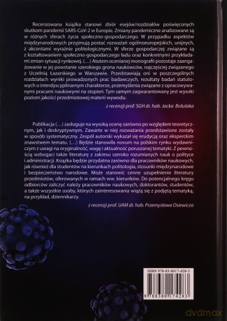 Europa w czasie pandemii COVID-19 [KSIĄŻKA]