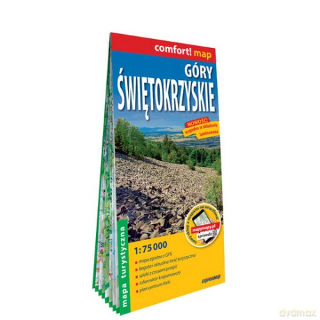 Góry Świętokrzyskie laminowana mapa turystyczna 1:75 000