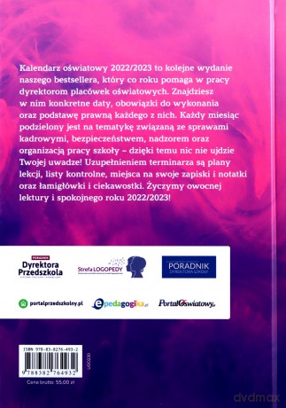 Kalendarz oświatowy 2022/2023 [KALENDARZ]