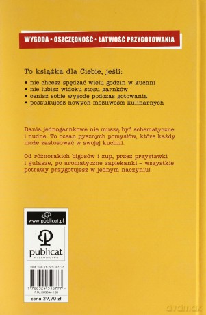 Kuchnia Polska Dania Jednogarnkowe (twarda) - Wanda Jackowska [KSIĄŻKA]