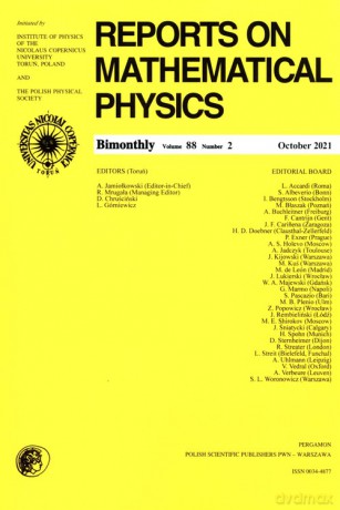 Reports On Mathematical Physics 88/2 Pergamon [KSIĄŻKA]