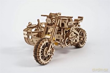 Scrambler UGR-10 z bocznym wózkiem Model mechaniczny do składania