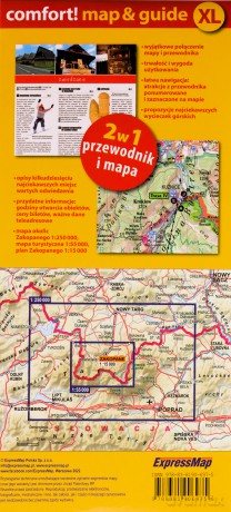Tatry i Zakopane laminowany map&guide 2w1: przewodnik i mapa