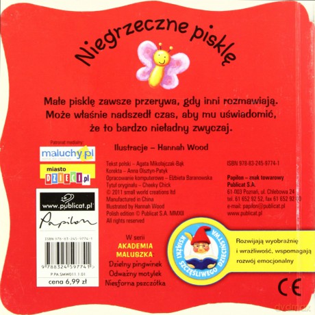 Akademia Maluszka Niegrzeczne Pisklę (twarda) [KSIĄŻKA]