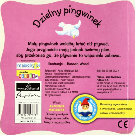 Akademia Maluszka Dzielny Pingwinek (twarda) [KSIĄŻKA]