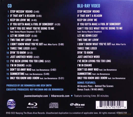 Joanne Shaw Taylor: Blues From The Heart Live [Blu-Ray]+[CD]