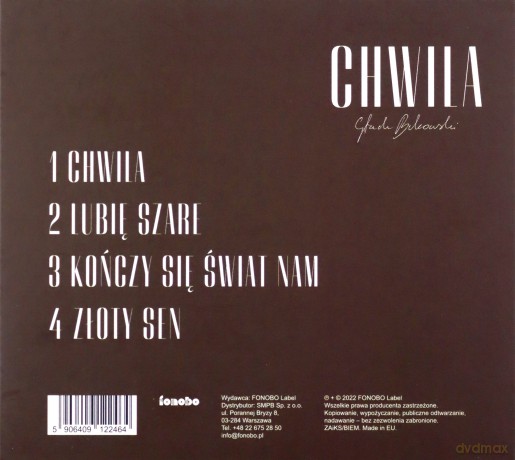Stach Bukowski: Chwila [CD]
