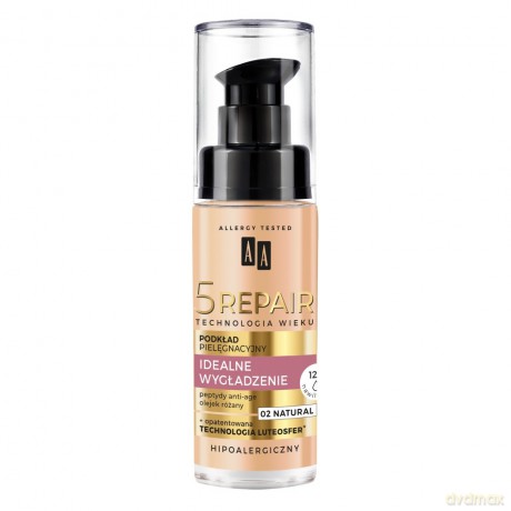 AA Technologia Wieku 5 Repair podkład pielęgnacyjny Idealne Wygładzenie - 02 Natural 30 ml