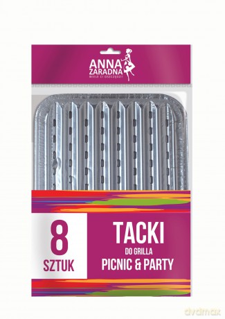ANNA ZARADNA Tacki do grilla 1op.-8 szt