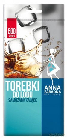 ANNA ZARADNA Torebki samozamykające do lodu 1op.-500 kulek