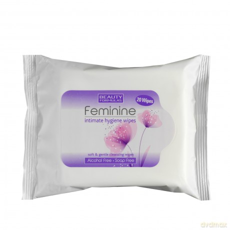 Beauty Formulas Feminine Chusteczki do higieny intymnej 1op.-20 szt