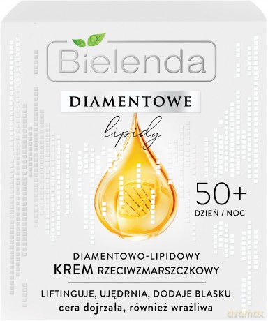 Bielenda Diamentowe Lipidy 50+ Diamentowo-Lipidowy Krem przeciwzmarszczkowy na dzień i noc 50 ml