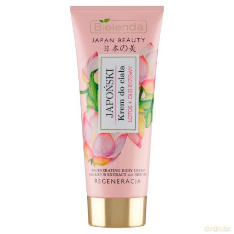 Bielenda Japan Beauty Japoński krem do ciała Lotos+ Olej Ryżowy 200 ml