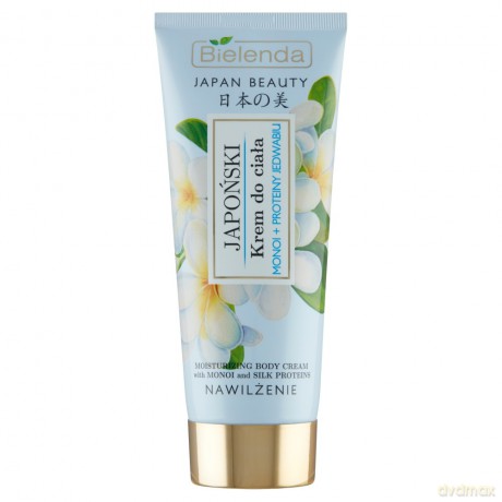 Bielenda Japan Beauty Japoński krem do ciała Monoi + Proteiny Jedwabiu 200 ml