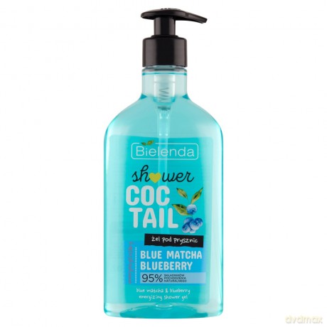 Bielenda Shower Coctail Żel pod prysznic energetyzujący Blue Matcha & Blueberry 400 ml