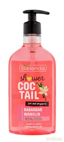Bielenda Shower Coctail Żel pod prysznic relaksujący Rabarbar & Wanilia 400 ml
