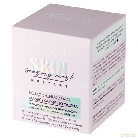Bielenda Skin Restart Sensory Mask Kojąco-Chłodząca Maseczka prebiotyczna wzmacniająca odporność skóry 50 ml
